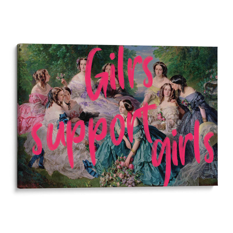 girls support girls - Nayeli Cabrera | Cuadro decorativo de Canvas Lab