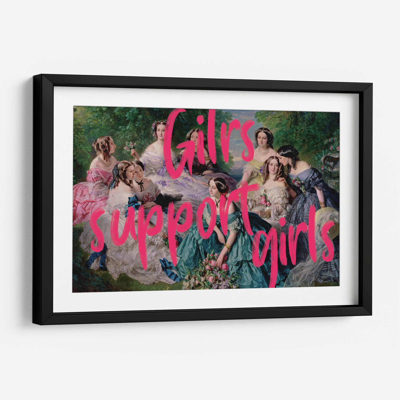 girls support girls - Nayeli Cabrera | Cuadro decorativo de Canvas Lab