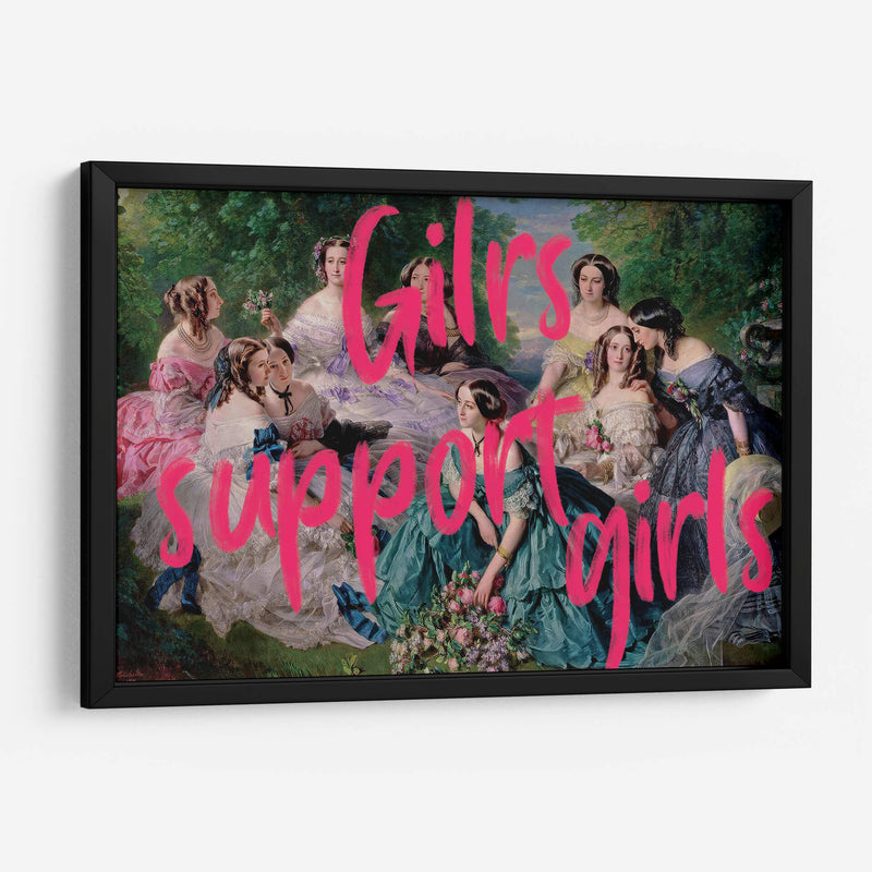 girls support girls - Nayeli Cabrera | Cuadro decorativo de Canvas Lab