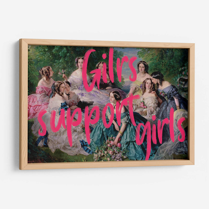 girls support girls - Nayeli Cabrera | Cuadro decorativo de Canvas Lab