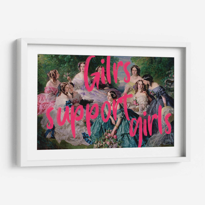 girls support girls - Nayeli Cabrera | Cuadro decorativo de Canvas Lab