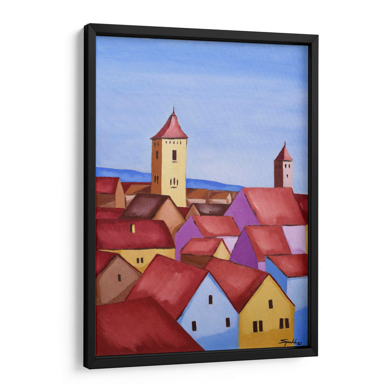 PANORÁMICA DE CIUDAD ANTIGUA - Sergio Spíndola Arte | Cuadro decorativo de Canvas Lab