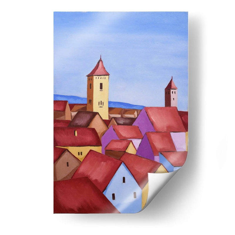 PANORÁMICA DE CIUDAD ANTIGUA - Sergio Spíndola Arte | Cuadro decorativo de Canvas Lab