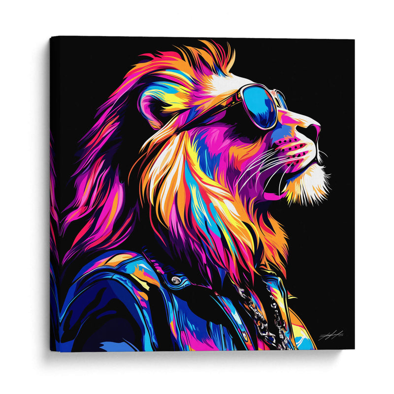 Animales Rebeldes - Leo - DeLaVegaGaming | Cuadro decorativo de Canvas Lab