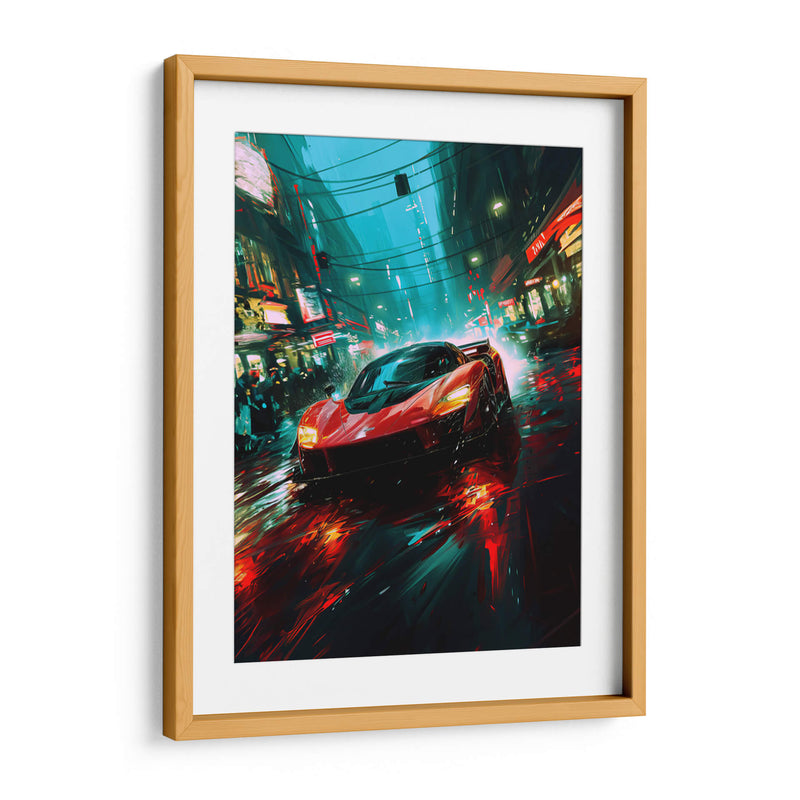 Auto y ciudad  - Paltik Arte Digital | Cuadro decorativo de Canvas Lab