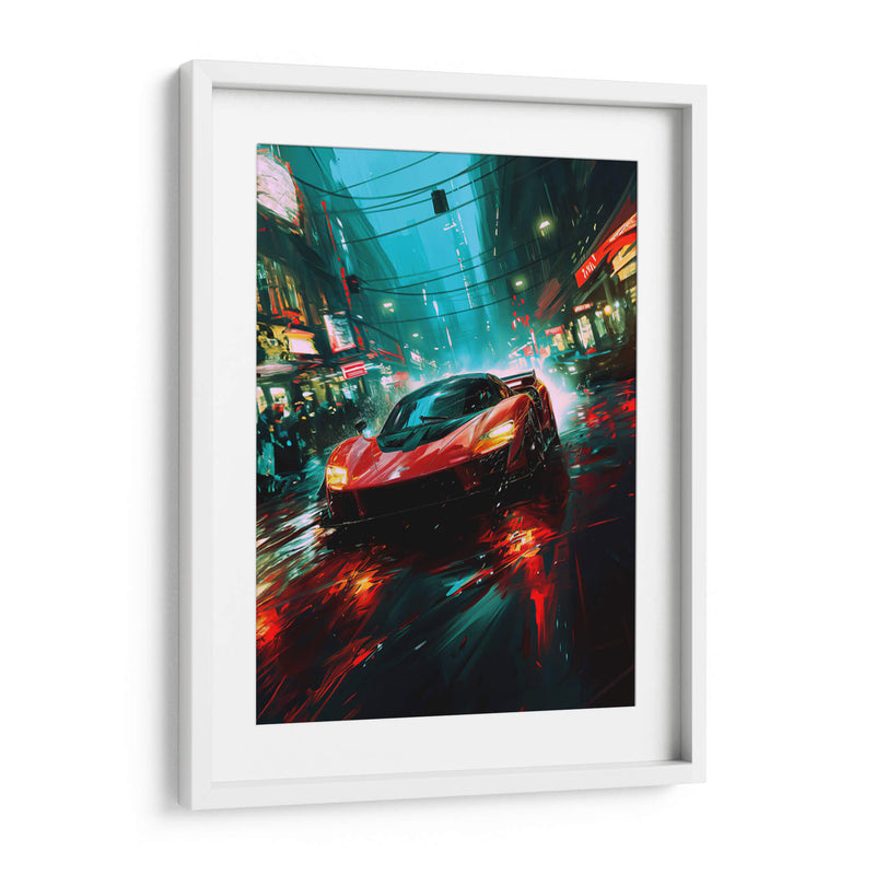 Auto y ciudad  - Paltik Arte Digital | Cuadro decorativo de Canvas Lab