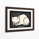 Gato decembrino b/n - Julie de Graag | Cuadro decorativo de Canvas Lab