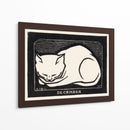 Gato decembrino b/n - Julie de Graag | Cuadro decorativo de Canvas Lab