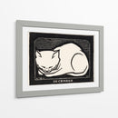 Gato decembrino b/n - Julie de Graag | Cuadro decorativo de Canvas Lab