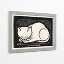 Gato decembrino b/n - Julie de Graag | Cuadro decorativo de Canvas Lab
