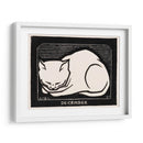 Gato decembrino b/n - Julie de Graag | Cuadro decorativo de Canvas Lab