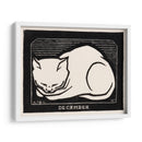 Gato decembrino b/n - Julie de Graag | Cuadro decorativo de Canvas Lab