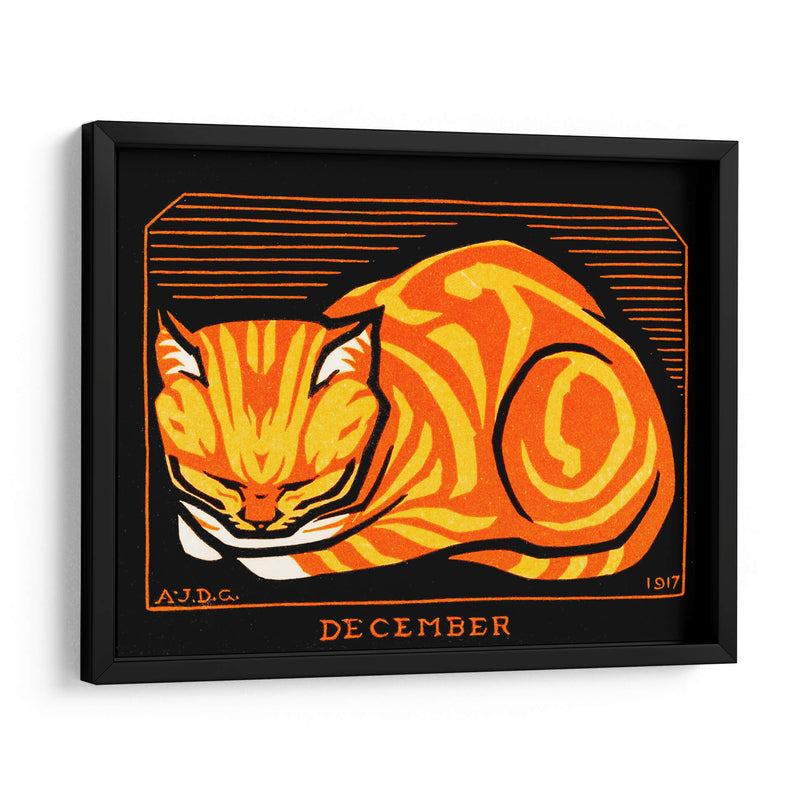 Gato decembrino - Julie de Graag | Cuadro decorativo de Canvas Lab