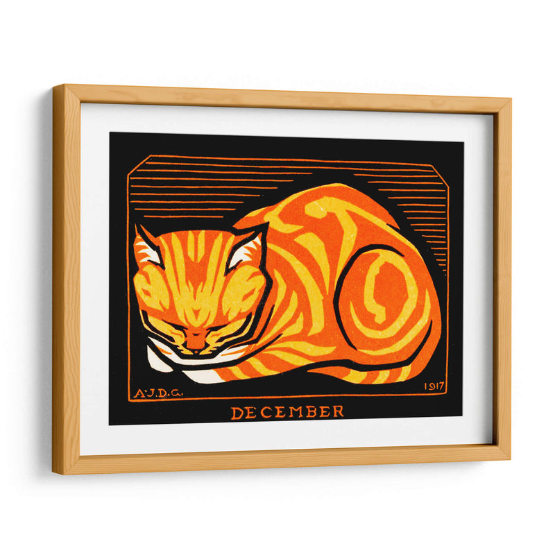 Gato decembrino - Julie de Graag | Cuadro decorativo de Canvas Lab