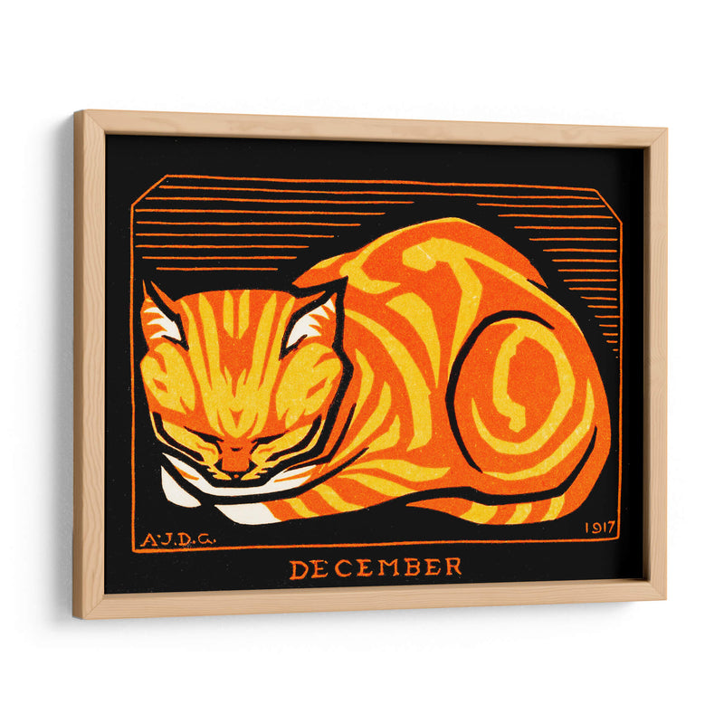 Gato decembrino - Julie de Graag | Cuadro decorativo de Canvas Lab