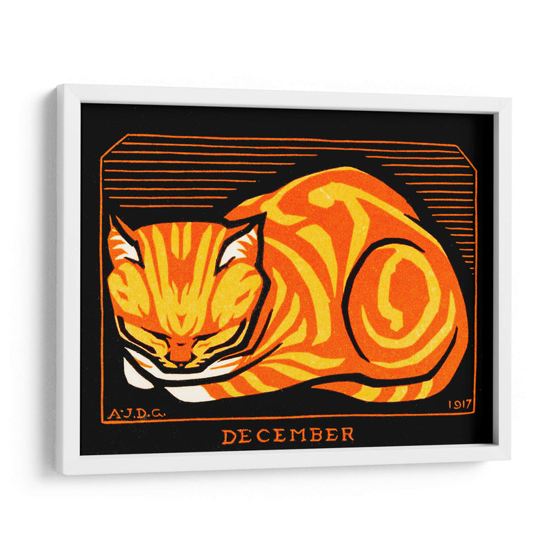 Gato decembrino - Julie de Graag | Cuadro decorativo de Canvas Lab