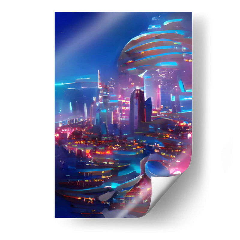 Ciudad Futuro - Creaciones  | Cuadro decorativo de Canvas Lab