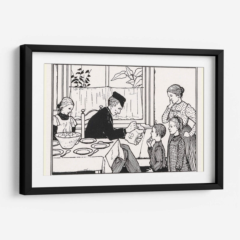 Familia en un comedor - Julie de Graag | Cuadro decorativo de Canvas Lab