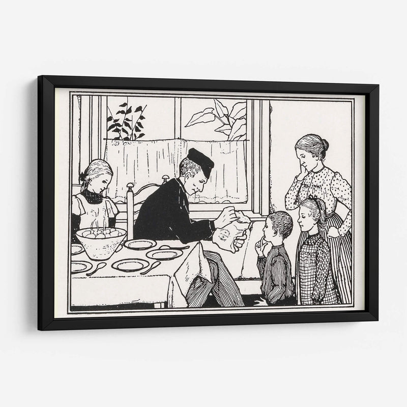 Familia en un comedor - Julie de Graag | Cuadro decorativo de Canvas Lab