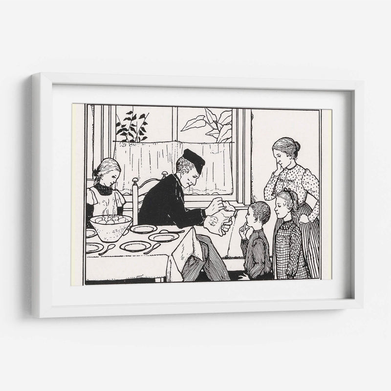 Familia en un comedor - Julie de Graag | Cuadro decorativo de Canvas Lab