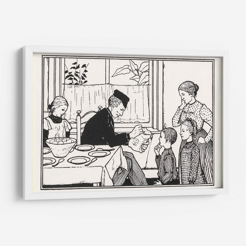 Familia en un comedor - Julie de Graag | Cuadro decorativo de Canvas Lab