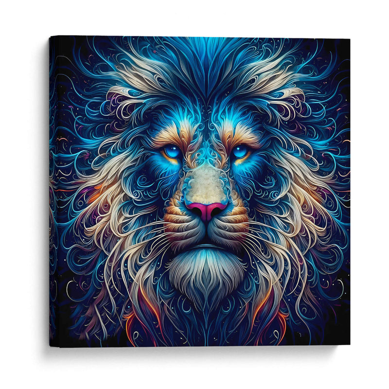 León Azul - Creaciones  | Cuadro decorativo de Canvas Lab