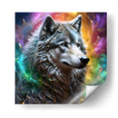 Lobo Multicolor - Creaciones  | Cuadro decorativo de Canvas Lab