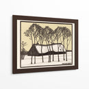 Granja en la nieve - Julie de Graag | Cuadro decorativo de Canvas Lab