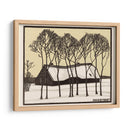 Granja en la nieve - Julie de Graag | Cuadro decorativo de Canvas Lab