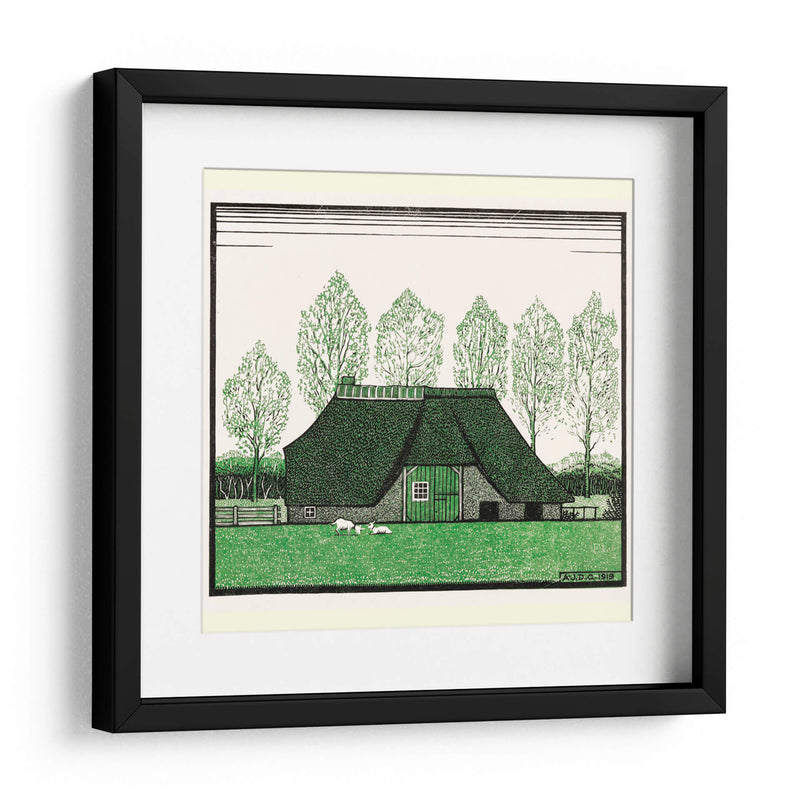 Casa de campo con techo de paja - Julie de Graag | Cuadro decorativo de Canvas Lab