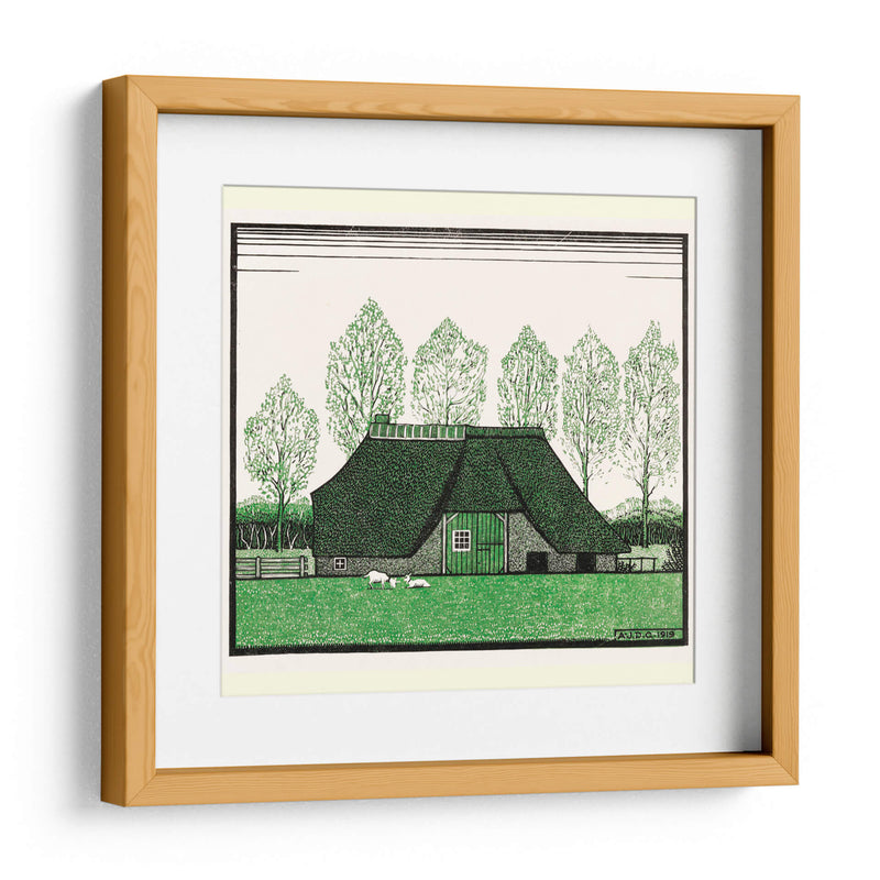Casa de campo con techo de paja - Julie de Graag | Cuadro decorativo de Canvas Lab