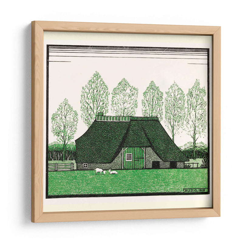 Casa de campo con techo de paja - Julie de Graag | Cuadro decorativo de Canvas Lab