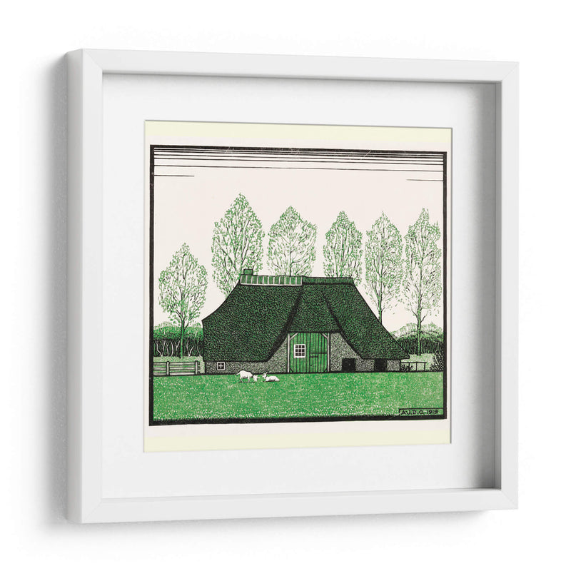 Casa de campo con techo de paja - Julie de Graag | Cuadro decorativo de Canvas Lab