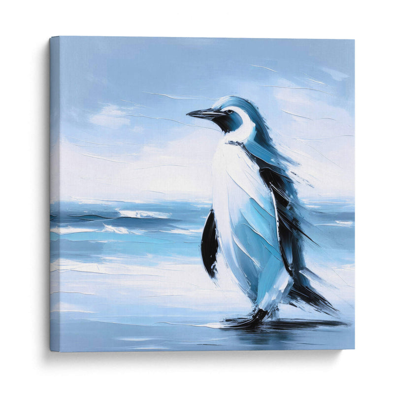 Pinguino al óleo - Paltik Arte Digital | Cuadro decorativo de Canvas Lab