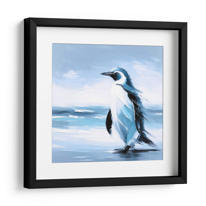 Pinguino al óleo - Paltik Arte Digital | Cuadro decorativo de Canvas Lab