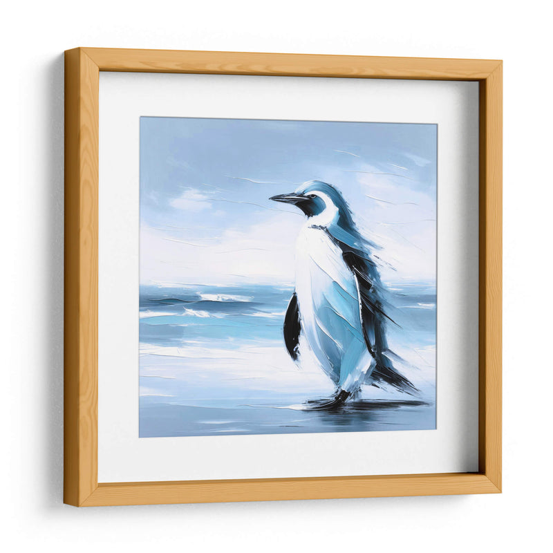 Pinguino al óleo - Paltik Arte Digital | Cuadro decorativo de Canvas Lab