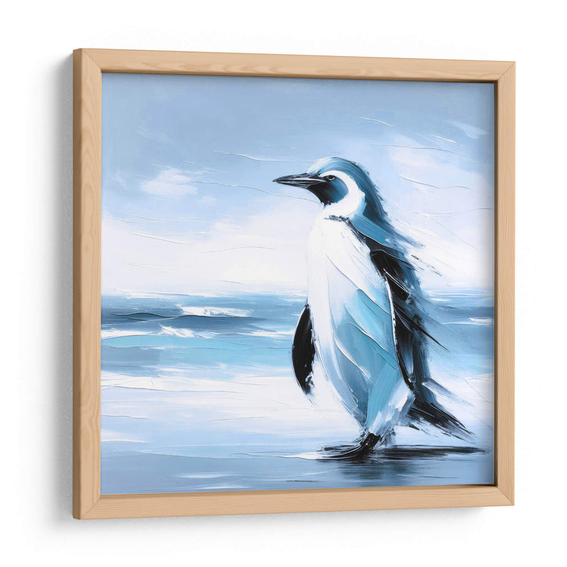 Pinguino al óleo - Paltik Arte Digital | Cuadro decorativo de Canvas Lab