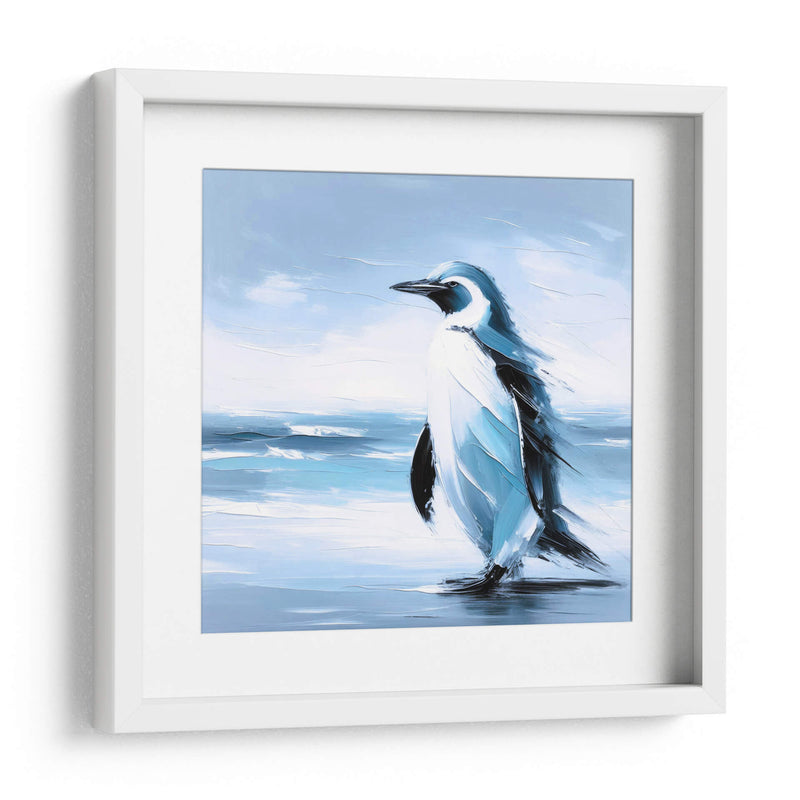 Pinguino al óleo - Paltik Arte Digital | Cuadro decorativo de Canvas Lab