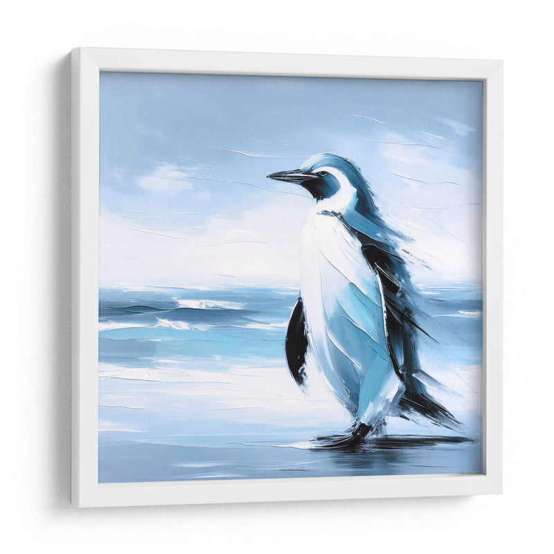 Pinguino al óleo - Paltik Arte Digital | Cuadro decorativo de Canvas Lab