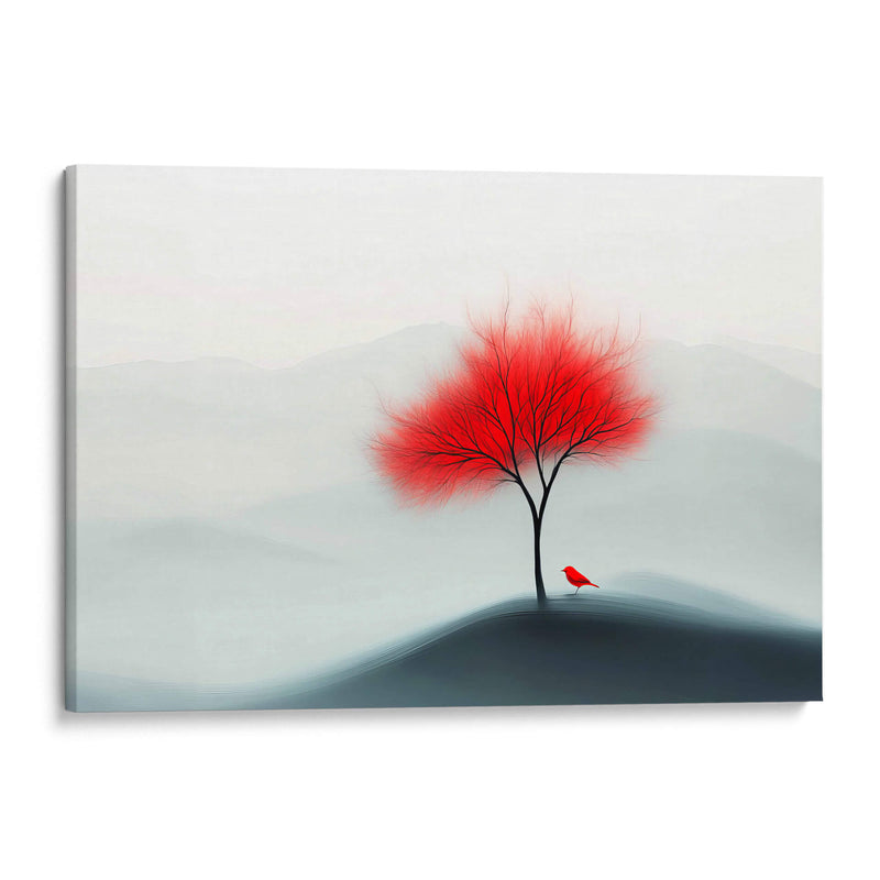 Árbol rojo - Paltik Arte Digital | Cuadro decorativo de Canvas Lab