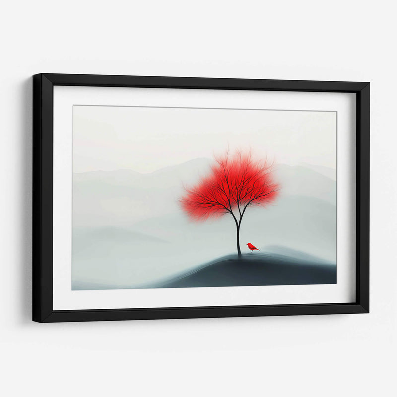 Árbol rojo - Paltik Arte Digital | Cuadro decorativo de Canvas Lab