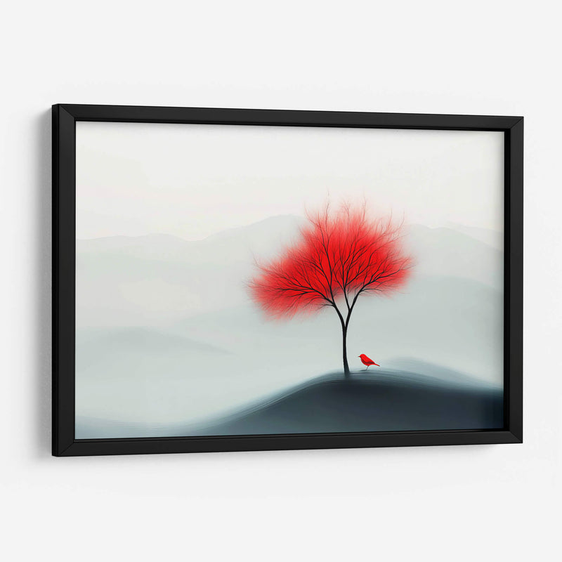 Árbol rojo - Paltik Arte Digital | Cuadro decorativo de Canvas Lab