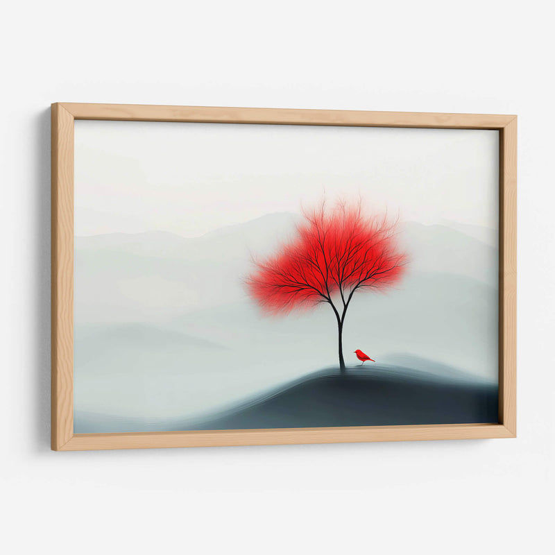 Árbol rojo - Paltik Arte Digital | Cuadro decorativo de Canvas Lab