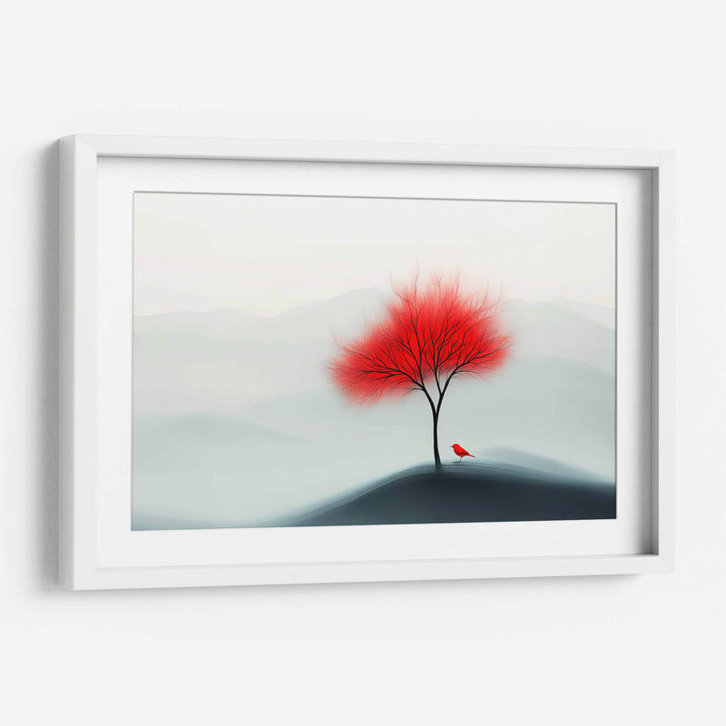 Árbol rojo - Paltik Arte Digital | Cuadro decorativo de Canvas Lab