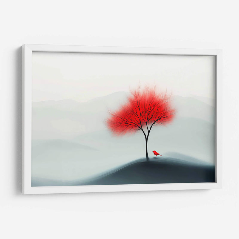 Árbol rojo - Paltik Arte Digital | Cuadro decorativo de Canvas Lab