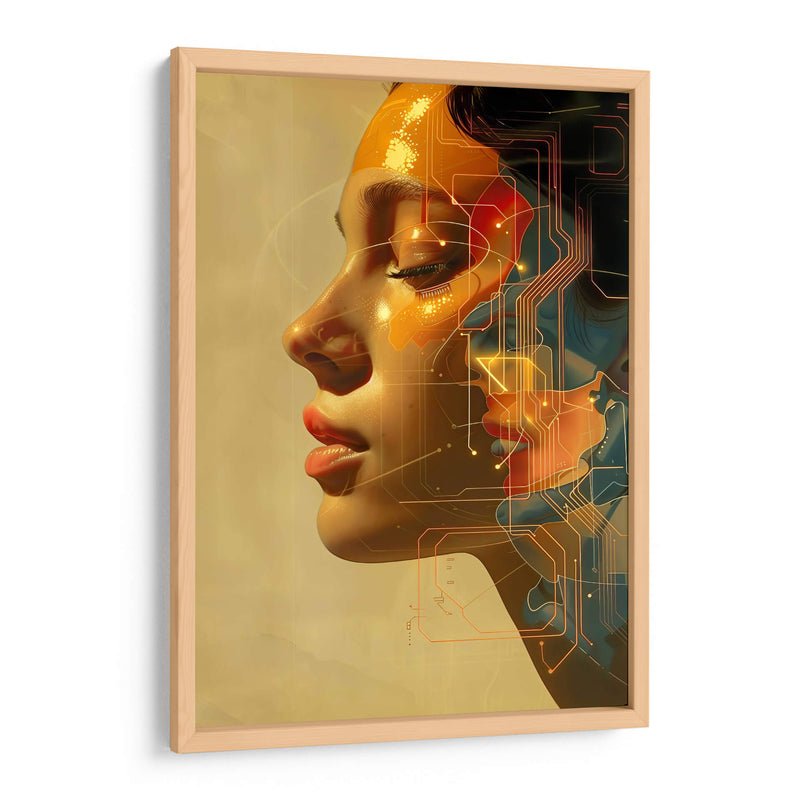 Mujer y tecnología - Paltik Arte Digital | Cuadro decorativo de Canvas Lab