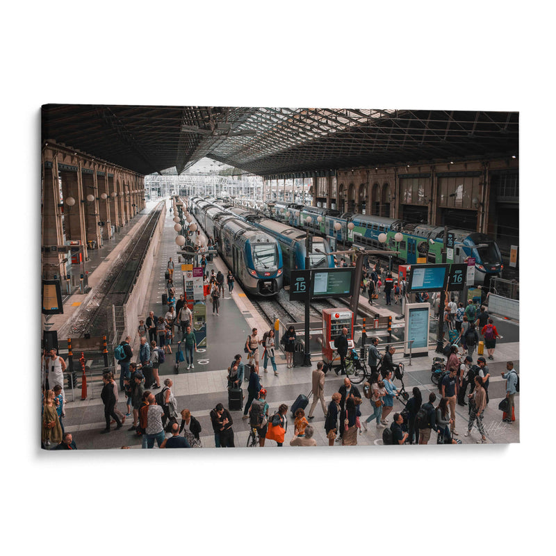 Estación de Tren París - Ángel M. Huerta | Cuadro decorativo de Canvas Lab