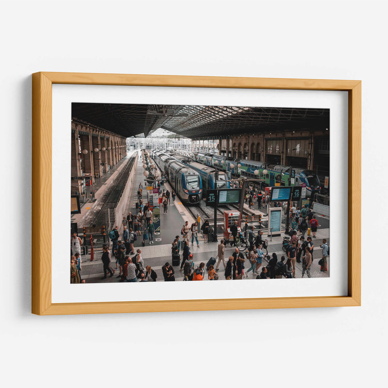 Estación de Tren París - Ángel M. Huerta | Cuadro decorativo de Canvas Lab