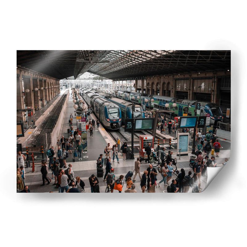 Estación de Tren París - Ángel M. Huerta | Cuadro decorativo de Canvas Lab