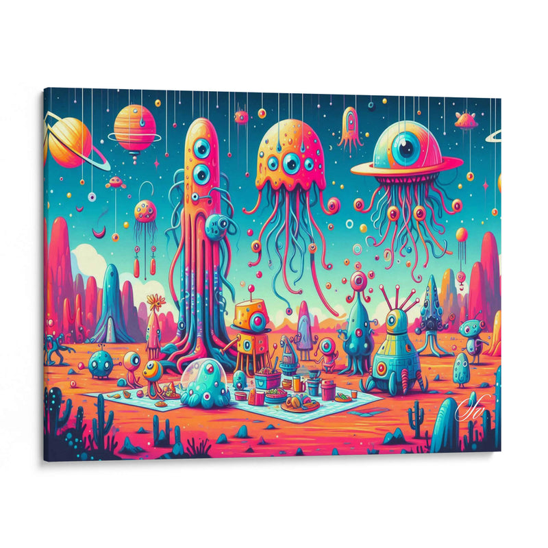 Extraterrestres Divertidos - arteligena | Cuadro decorativo de Canvas Lab